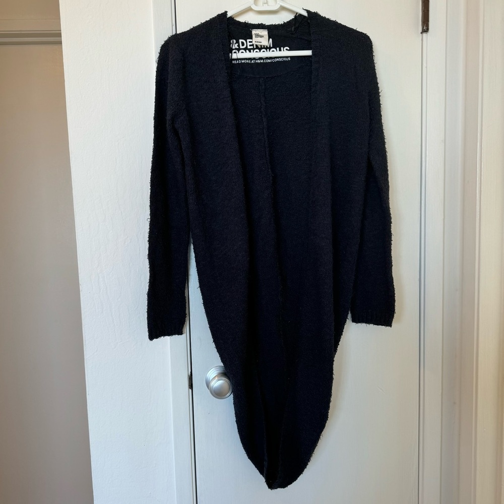 Navy Cocoon cardigan - H&M